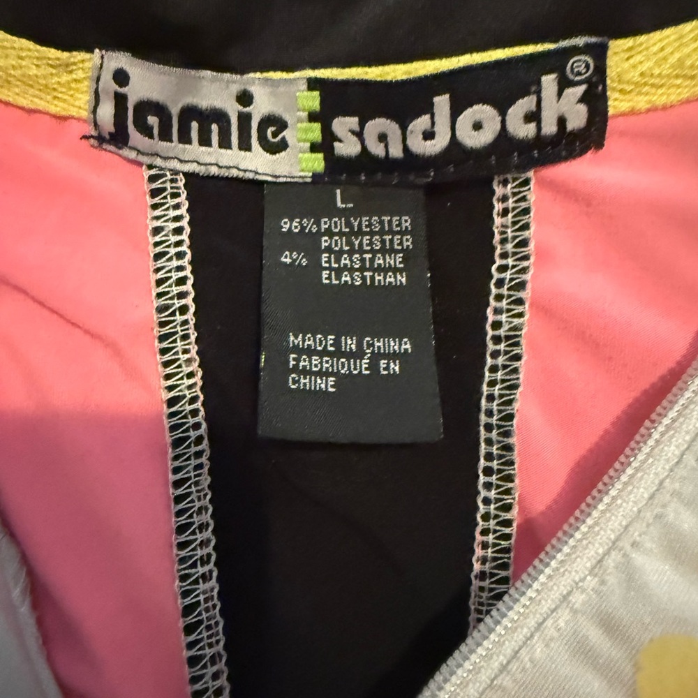 Jamie Sadock Sports Apparel White Black and Pink
